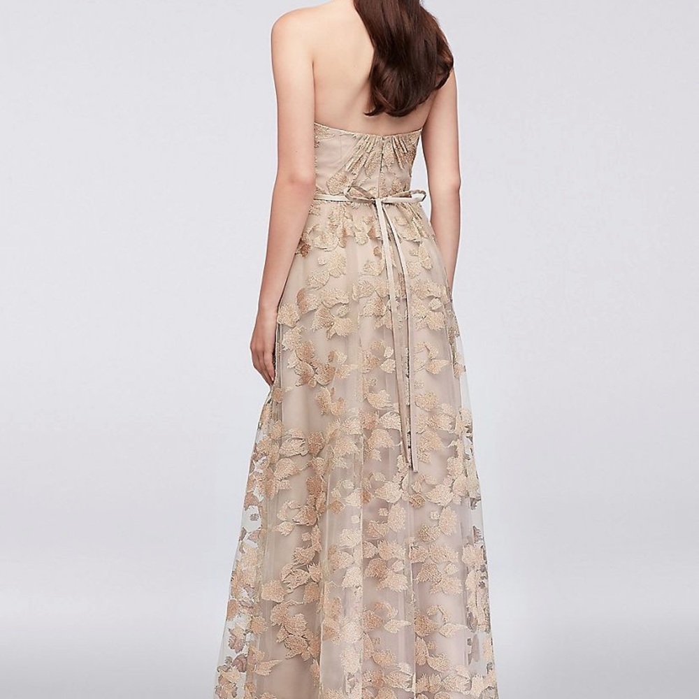 Unaltered Mocha Formal Prom Bridesmaid Dress